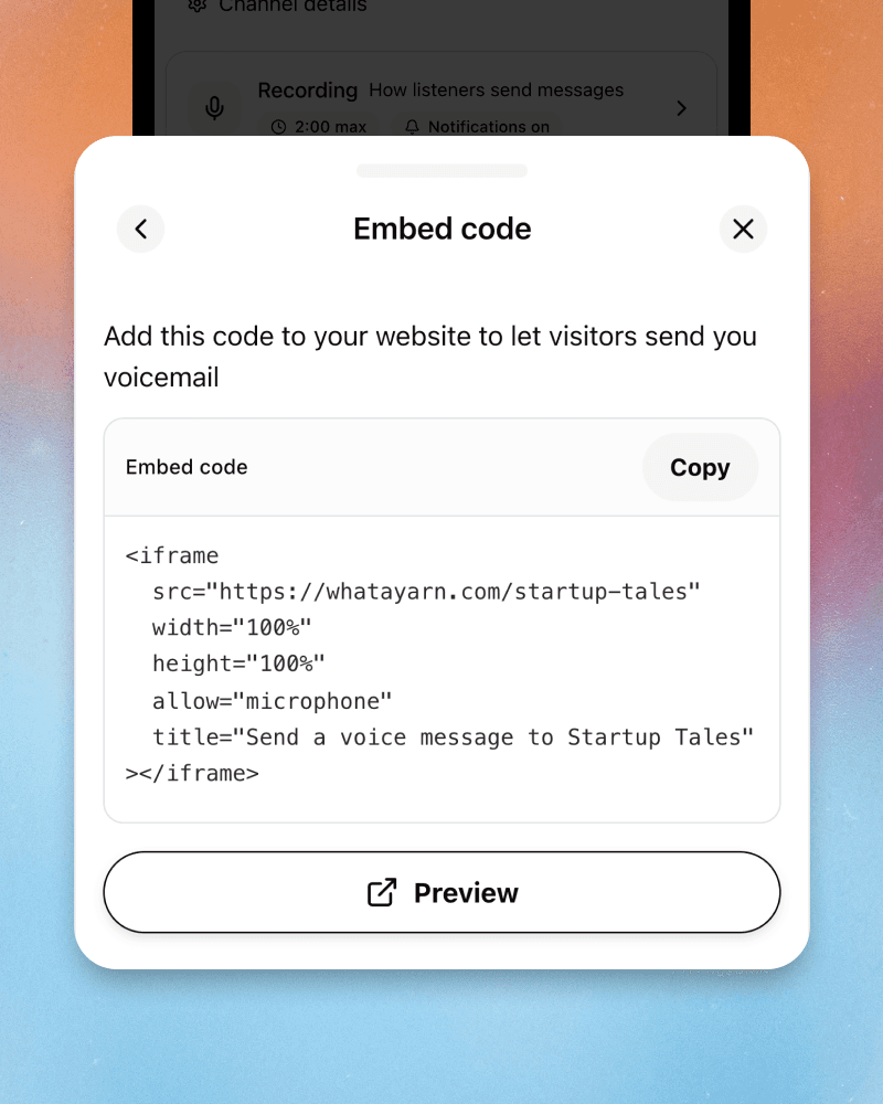 Embed it anywhere